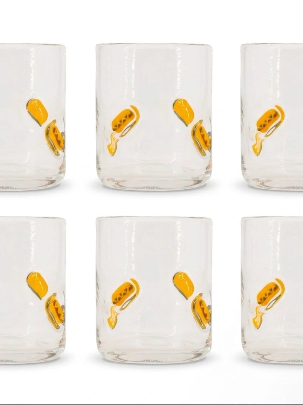 Madison Home Hotdog Glass Tumblers 16oz Case of 6